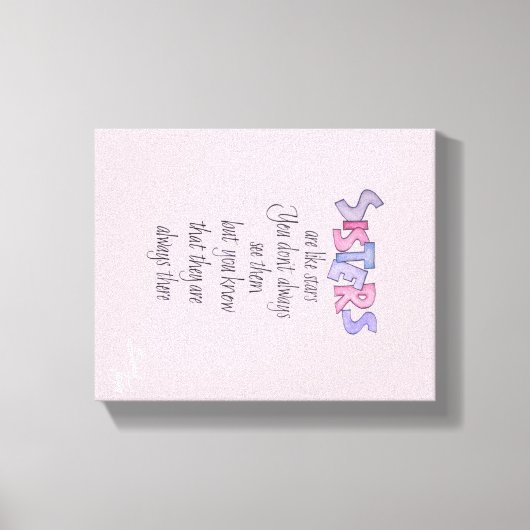 Zusters zijn als Sterren Canvas (Voorkant)