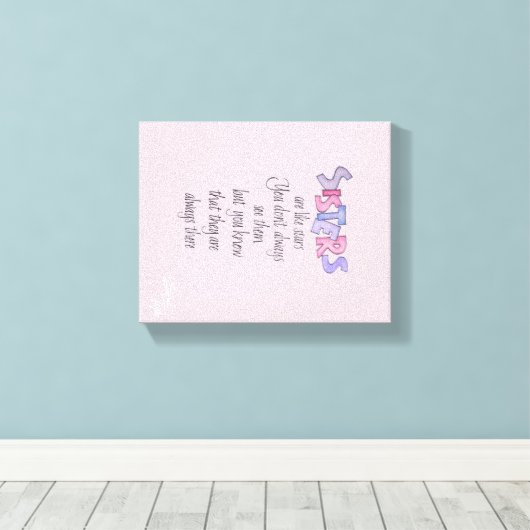 Zusters zijn als Sterren Canvas (Insitu (Houten vloer))