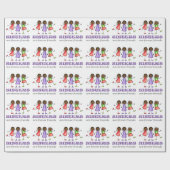 Zusters zijn altijd vrienden cadeaupapier (Vlak)