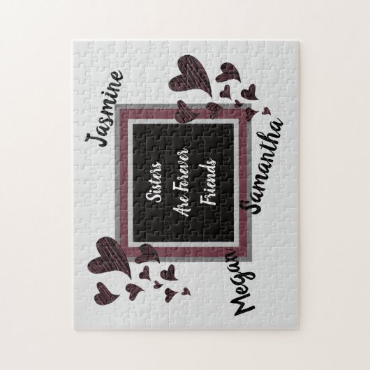 Zusters zijn altijd vrienden in het Rode Geest Ver Legpuzzel (Verticaal)