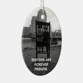 Zusters zijn altijd vrienden keramisch ornament (Rechts)