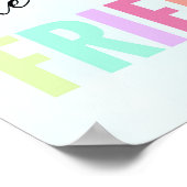 Zusters zijn de beste vrienden Regenboog Poster (Hoek)