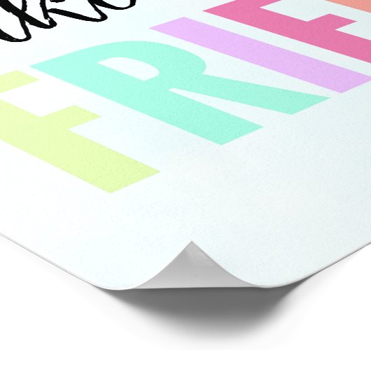 Zusters zijn de beste vrienden Regenboog Poster (Hoek)