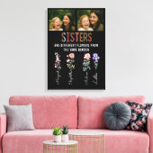 Zusters zijn verschillende bloemen Aangepaste foto Canvas Afdruk (Insitu (Woonkamer))