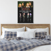 Zusters zijn verschillende bloemen Aangepaste foto Canvas Afdruk (Insitu (Slaapkamer))