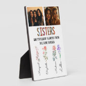 Zusters zijn verschillende bloemen Custom Foto & N Fotoplaat (Zijkant)