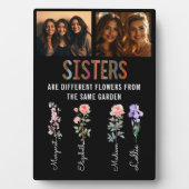 Zusters zijn verschillende bloemen Custom Foto & N Fotoplaat (voorkant)
