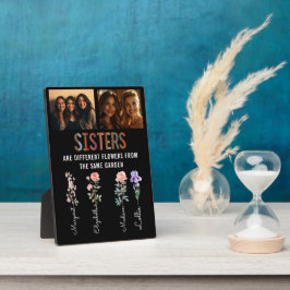 Zusters zijn verschillende bloemen Custom Foto & N Fotoplaat