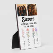 Zusters zijn verschillende bloemen Custom Foto & N Fotoplaat (Zijkant)