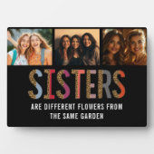 Zusters zijn verschillende bloemen Custom Foto & N Fotoplaat (voorkant)