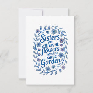 Zusters zijn verschillende bloemen uit dezelfde tu kaart