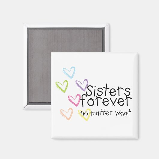 Zusters zijn voor altijd magneet (Voorkant / Achterkant)