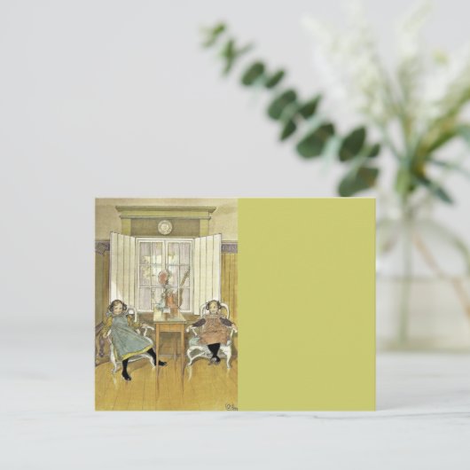 Zusters, zitplaats briefkaart (Staand voorkant)