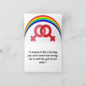 "Zusterschap gevierd" Kaart (Binnen)