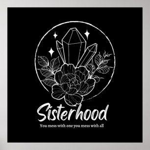 Zusterschap spreuken: empowering Witchy Design Poster