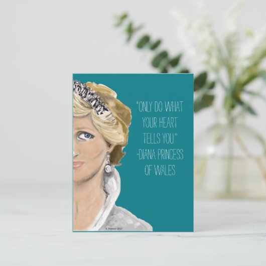zusterserie-Diana Briefkaart (Staand voorkant)