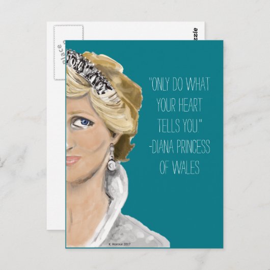 zusterserie-Diana Briefkaart (Voorkant / Achterkant)