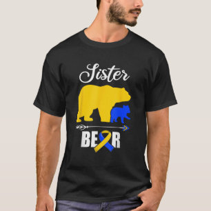 Zustersyndroom Trisomie 21 Beer-down-Shirt Awarene T-shirt