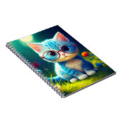 Zut Kitten Met Bril-276548 Notitieboek (Rechterzijde)