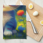 Zut kitten met bril-276548 theedoek (Quarter Fold)