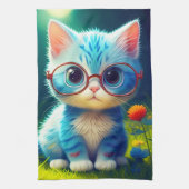 Zut kitten met bril-276548 theedoek (Verticaal)
