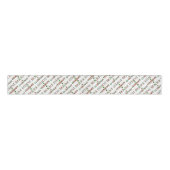 Zut Rode Groen Kerstpatroon Grosgrain Lint (Voorkant)