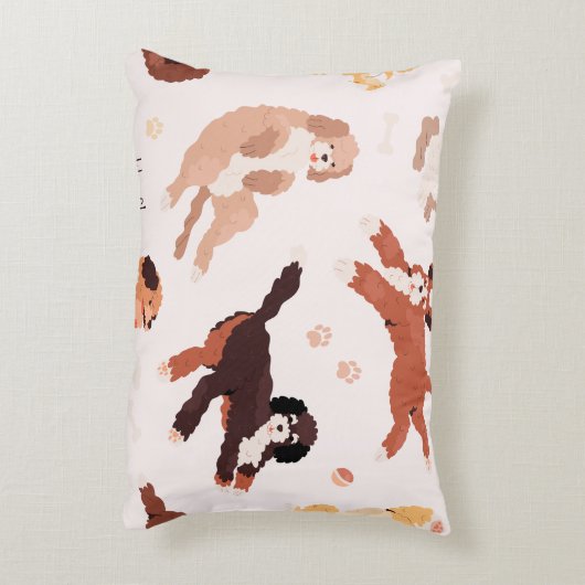 Zutige hond Accent kussen (Achterkant (Verticaal))