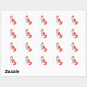 Zutige Vos Sticker (Vel)