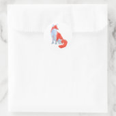 Zutige Vos Sticker (Tas)