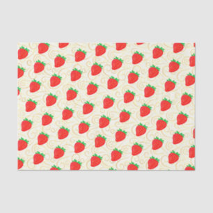 Zutpatroon aardbei voor doe-het-zelf decoratie en tissuepapier