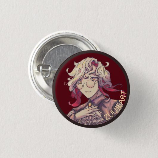 Zuuje Art anime v Tuber Ronde Button 7,6 Cm (Voorkant /achterkant)