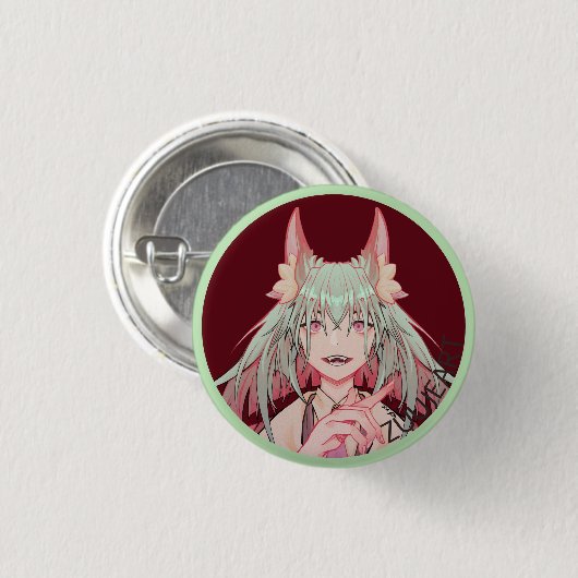 Zuuje Art anime v Tuber Ronde Button 7,6 Cm (Voorkant /achterkant)