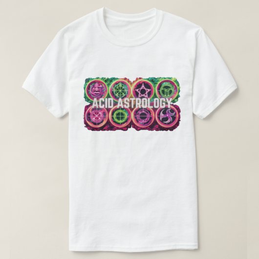 Zuur Astrologie - Stertekenen T-shirt (Design voorkant)
