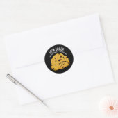 Zuur Deeg Grappig Bakken Pun Donker BG Ronde Sticker (Envelop)