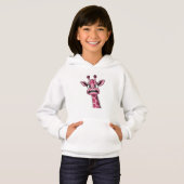 Zuur gezicht roze Giraffe (Voorkant volledig)