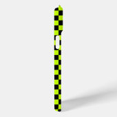 Zuur groen zwart dambordpatroon Case-Mate iPhone case (Achterkant / Rechts)