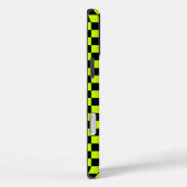 Zuur groen zwart schaakbordpatroon Case-Mate iPhone case (Achterkant / Rechts)