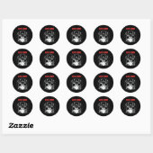 Zuur Koning Ronde Sticker (Vel)