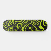 Zuur Lime Koel Ontwerp Psychedelische Golven Persoonlijk Skateboard (Horizontaal)