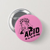 zuur ronde button 5,7 cm (Voorkant /achterkant)