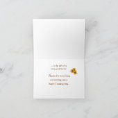 Zuurbloeding bij Thanksgiving Zonnebloem in Vase Kaart (Binnen)