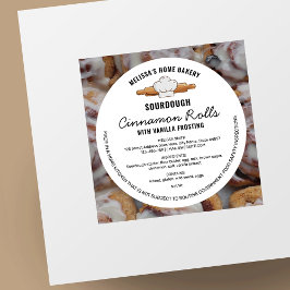 Zuurdeeg Bakkerij Cottage Law Voedsel Licentie Lab Ronde Sticker