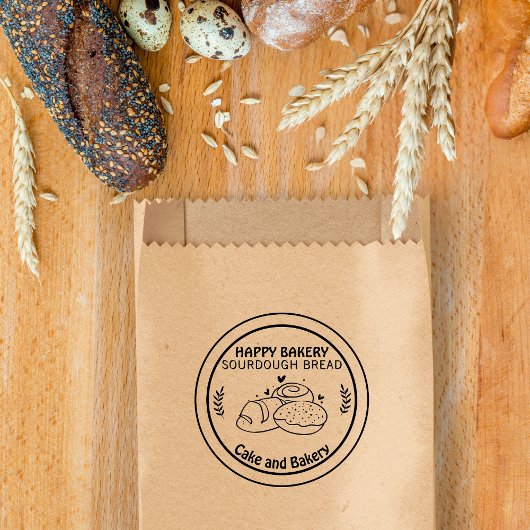 Zuurdeeg Brood Bakkerij Zakelijk Promotie Modern Rubberstempel