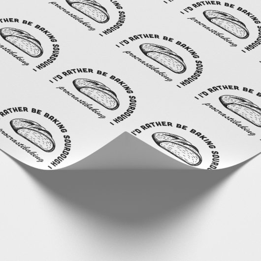 Zuurdeeg brood liefhebber grappig bakken tradwife cadeaupapier (Hoek)