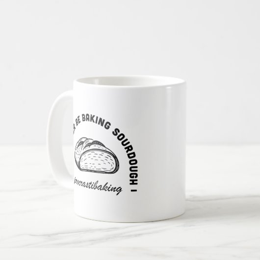 Zuurdeeg brood liefhebber grappige tradwife citate koffiemok (Voorkant links)