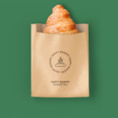 Zuurdeeg Brood Logo Bakkerij Kraft Paper Bag Bedankzakje
