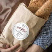 Zuurdeeg Brood Modern Roze Cottage Law Label