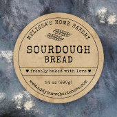 Zuurdeeg Brood Rustiek  Boerderij Bakkerij Label