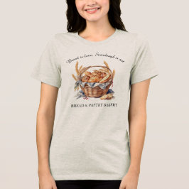 Zuurdeeg is kunst Brood bakker, Basket brood en ta Tri-Blend Shirt