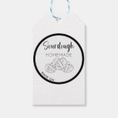 Zuurdeeg pretzel labels, zelfgemaakt zuurdeeg broo cadeaulabel (Voorkant)